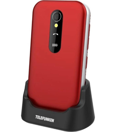 Telefono Cellulare Conchiglia S450 Telefunken 2.8'' Rosso