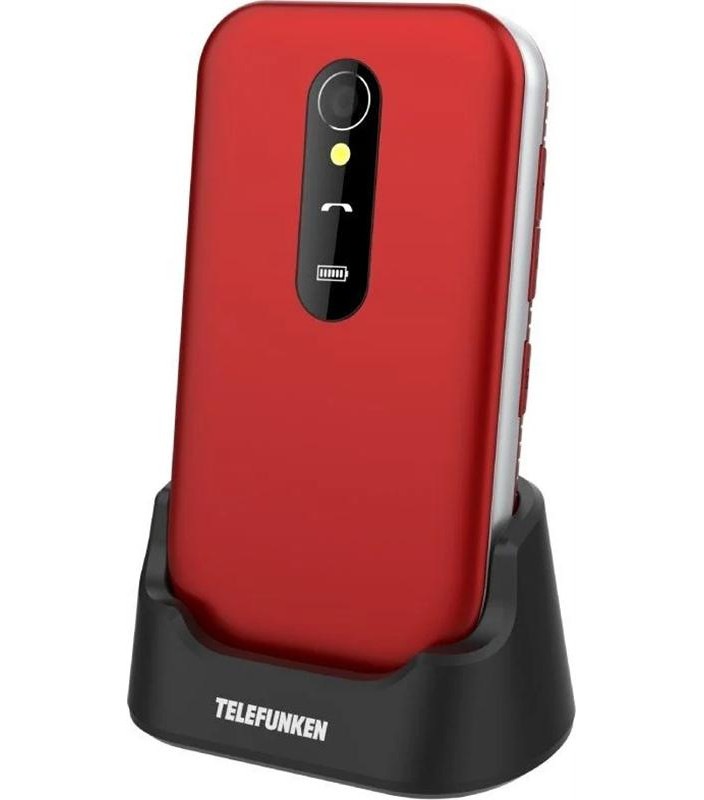 Telefono Cellulare Conchiglia S450 Telefunken 2.8'' Rosso