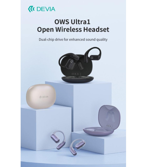 Auricolari EM043 wireless senza inserimento nell'orecchio OWS Ultra1 Viola