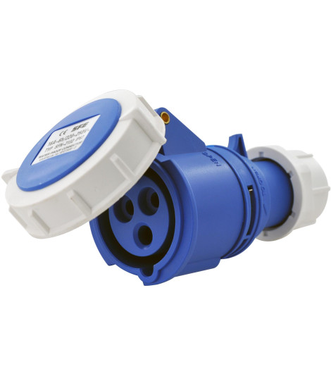 Presa Mobile Diritta Indust. CEE 16A-6h 2P+T 220-250V IP67