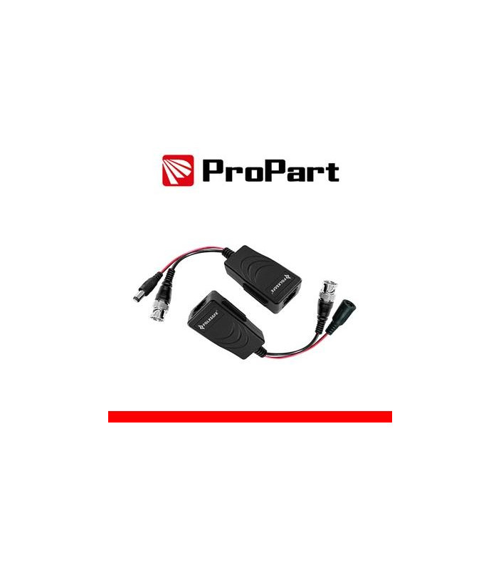 Coppia di Balun video HD cat5e/6 ad 1 canale e alimentazione
