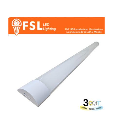 Plafoniera Lineare LED 32W 120cm - 3 in 1 CCT (3000-4000-6500K)