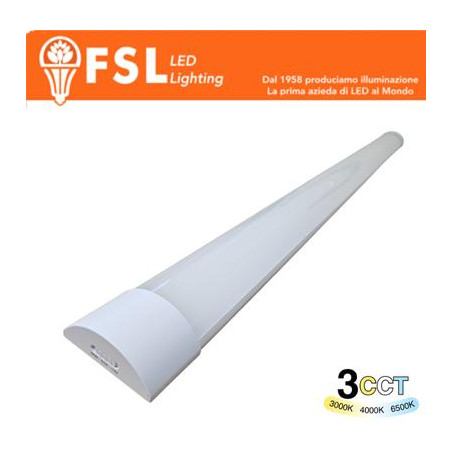 Plafoniera Lineare LED 32W 120cm - 3 in 1 CCT (3000-4000-6500K)