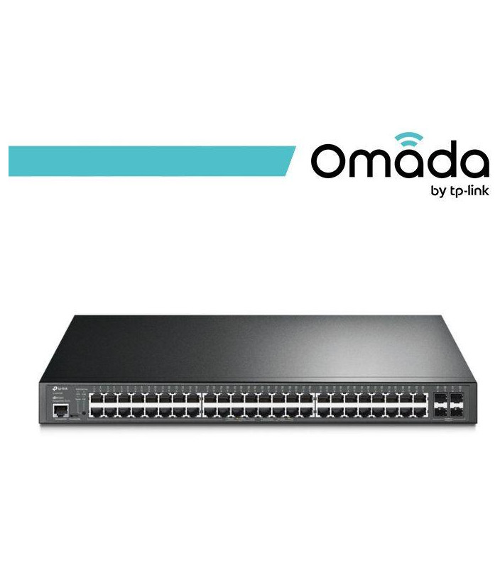 Omada Switch L2+ con 48 Porte Gigabit PoE+ 4 SFP - SG3452P
