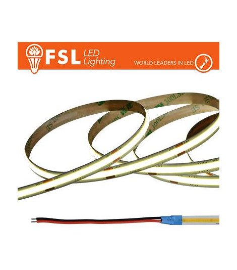 Striscia LED COB 5metri - IP20 6500K 24V 15W/m 1500lm/m CRI90