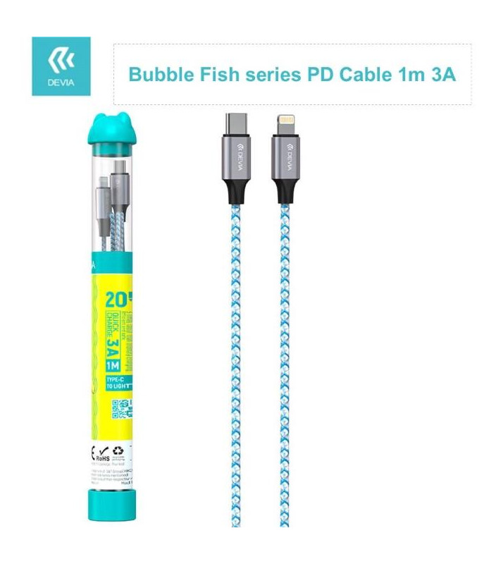 Cavo Bubble Tipo-C - Lightning 3A 27W Per carica rapida PD