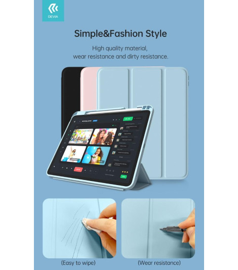 Cover Rosy per iPad 10 10.9 2022 con supporto Pencil Rosa