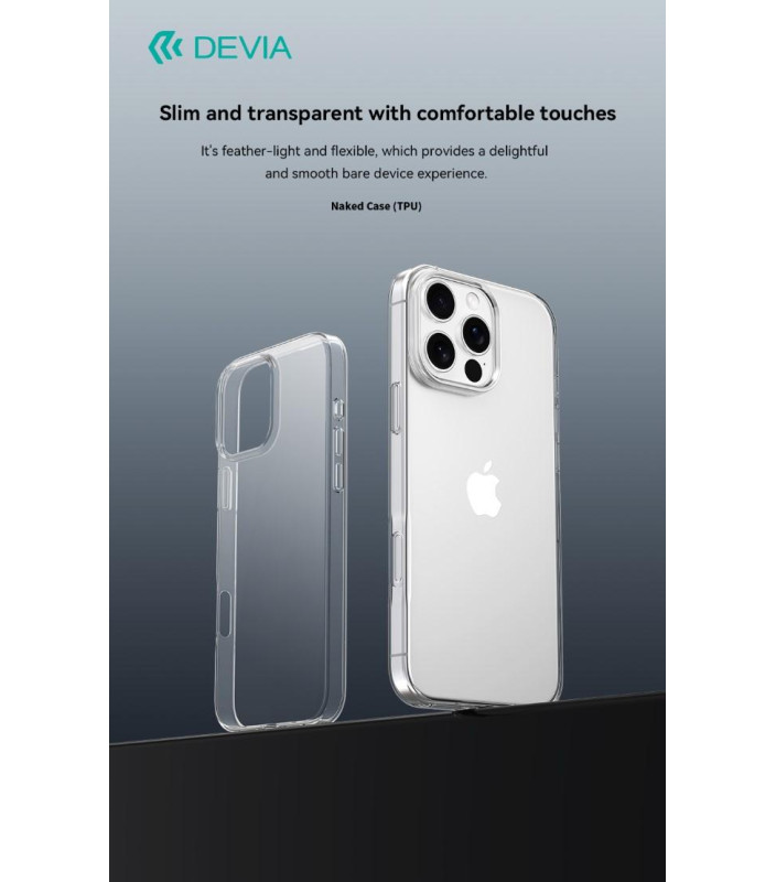 Cover Trasparente Morbida in TPU per iPhone 16 Plus