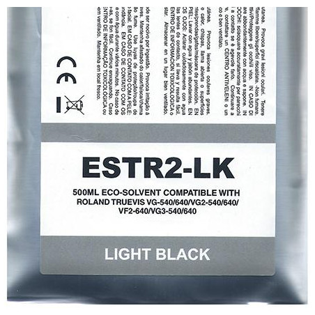 Black Light Eco-Solvent Ink Bag Compa Roland TrueVIS SG2,VG2,VF2,SG3,VG3500ML